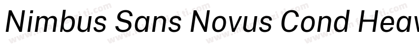 Nimbus Sans Novus Cond Heavy字体转换